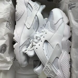 Nike Air Huarache in White and Platinum